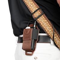 Levys Leathers MM14-BRN lederen houder voor draadloze zender - bruin - thumbnail