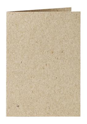 Correspondentiekaart papi dubbel a6 kraft grijs