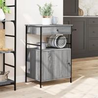 Keukentrolley 56x43x89,5 cm bewerkt hout grijs sonoma eiken - thumbnail