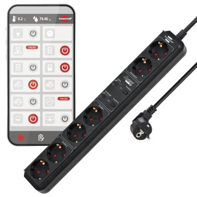 Brennenstuhl Ecolor WLAN stekkerdoos | Eco-Line | zwart - 1159760936