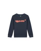 Malelions Sweater inked - Navy blauw / Donker oranje - thumbnail
