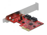 DeLOCK 2 port SATA PCI Express Card with RAID 1 raid-kaart - thumbnail