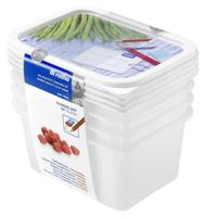 Rotho Domino Diepvriesdozen Etiket Decor 4x0.75L Wit - thumbnail