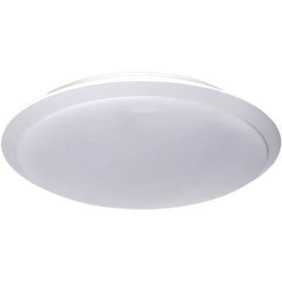 LED Plafondlamp - Aigi Ashly - Opbouw Rond 24W - Natuurlijk Wit 4000K - Mat Wit - Aluminium