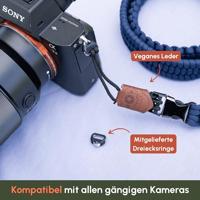 C-Rope Traveler camera strap Navy Blue, 140cm Paracord - thumbnail