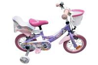 Volare unicorn kinderfiets - meisjes - 12 inch - paars - twee handremmen - thumbnail
