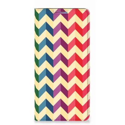 Motorola Moto G60s | Hoesje met Magneet | Zigzag Multi Color