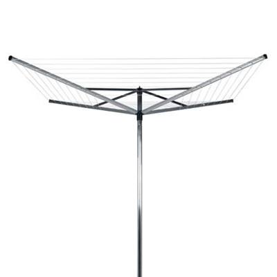 Brabantia topspinner droogmolen met metalen grondanker 60 meter metallic grey