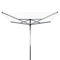 Brabantia topspinner droogmolen met metalen grondanker 60 meter metallic grey - thumbnail