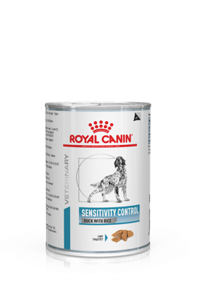 Royal Canin Veterinary Sensitivity Control eend met rijst natvoer hond (paté) 4 trays (48 x 410 g)