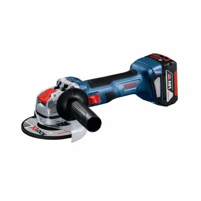 Bosch Blauw GWX 18V-7 Professional 18V Accu Haakse slijpmachine X-LOCK set (2x 4,0Ah) in L-Boxx - 06019H9105