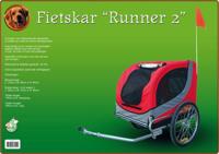 Fietskar Runner 2 rood/grijs Fietskar Gebr. de Boon - Gebr de boon - thumbnail