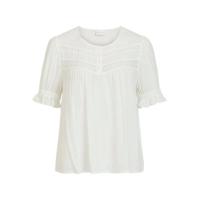 VILA top VIMOLUNA met kant wit - thumbnail