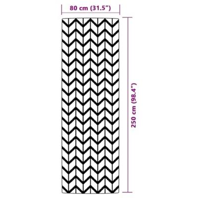 VidaXL Buitenkleed arakil 80x250 cm pp grijs