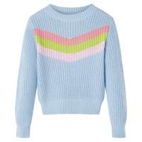VidaXL Kindertrui gebreid 104 blauw - thumbnail