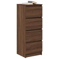 Dressoir 37,5x35x99 cm spaanplaat bruin eikenkleurig - thumbnail