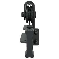 VidaXL Ophangset voor schuifdeur 122 cm koolstofstaal - thumbnail