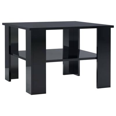 Vidaxl Salontafel 60x60x42 Cm Spaanplaat Hoogglans Zwart Vidaxl Salontafel 60x60x42 Cm Spaanplaat Hoogglans Zwart