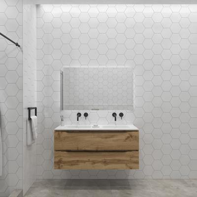 Badkamermeubelset Gliss Design Hera Mat Zwart 120cm 2 Laden Rustiek Eiken (Keuze Wastafel) Badkamermeubelset Gliss Design Hera Mat Zwart 120cm 2 Laden Rustiek Eiken (Keuze Wastafel)