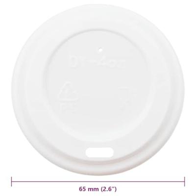 VidaXL Papieren koffiebekerdeksels ø60 mm 4oz 1000 st kunststof wit VidaXL Papieren koffiebekerdeksels ø60 mm 4oz 1000 st kunststof wit
