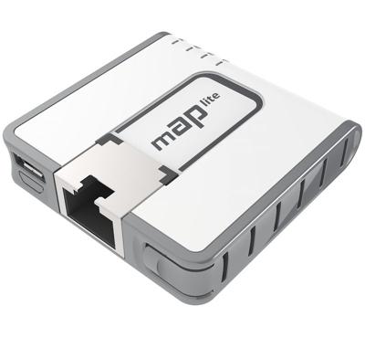 Mikrotik mAP lite WLAN toegangspunt Power over Ethernet (PoE) Wit