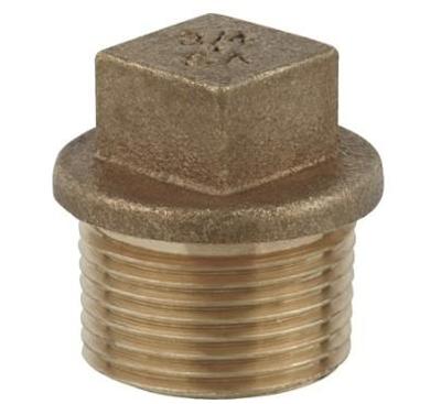 Kirchhoff Rood messing stekker, blank, 3/4"ET, (3290) - 988958313