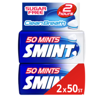 Smint Clean Breath Peppermint Suikervrij Duopack 2 x 50 stuks bij Jumbo - thumbnail
