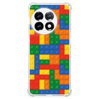 OnePlus 11 Doorzichtige Silicone Hoesje Blokken - thumbnail