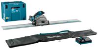 Makita SP001GM102 Accu Invalcirkelzaag 165mm AWS + Geleiderail en Tas XGT 40V Max 4.0 Ah in Mbox - thumbnail