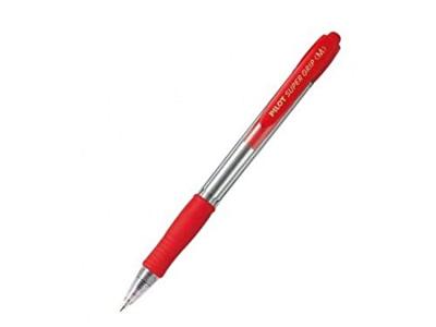 Pen Pilot Supergrip Rood 0,4 mm (12 Stuks)