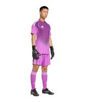 adidas Tiro 25 Competition Keepersshirt Korte Mouwen Paars Wit - thumbnail