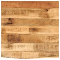 Tafelblad met natuurlijke rand 80x80x2,5 cm massief mangohout - thumbnail