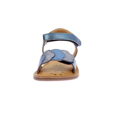 Leren kindersandalen Dyastar KICKERS® marineblauw