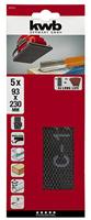 kwb 857012 Schuurpapier Korrelgrootte (num) 120 (l x b) 230 mm x 93 mm 5 stuk(s) - thumbnail