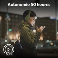 T'NB Tonality, opvouwbare draadloze hoofdtelefoon met passieve ruisonderdrukking, met bluetooth-verbinding, stereogeluid met geïntegreerde microfoon, batterijduur tot 30 uur, groen - thumbnail