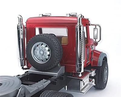 Bruder Mack Granite wagen + dieplader + JCB 4CX baggerlader - thumbnail