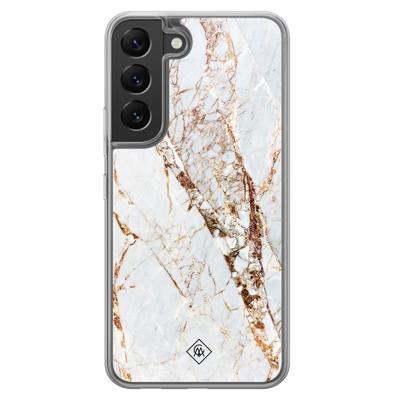 Samsung Galaxy S22 hybride hoesje - Marmer goud Samsung Galaxy S22 hybride hoesje - Marmer goud