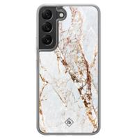 Samsung Galaxy S22 hybride hoesje - Marmer goud - thumbnail