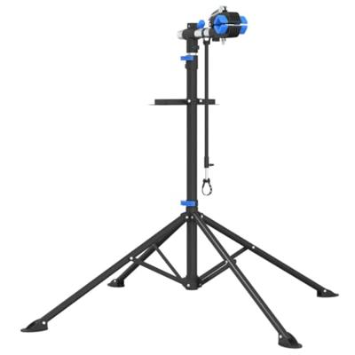 VidaXL Fietsreparatiestandaard inklapbaar 108-188 cm blauw staal