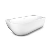 Ligbad Luca Sanitair Primo Hoekbad 180x80x60 cm Links Afgerond Wit Luca - thumbnail
