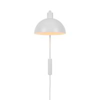 Witte wandlamp met opaalglas schakelaar & E14 fitting Nordlux Ellen - thumbnail