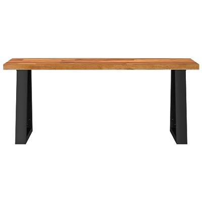 Bankje met natuurlijke rand 110 cm massief acaciahout Bankje met natuurlijke rand 110 cm massief acaciahout