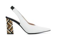 Lodi Dames Pumps in Leder (Wit) - thumbnail