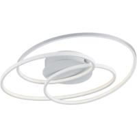 Dimbare LED Plafondlamp 38W - Warm Wit 3000K - Rond Mat Wit Aluminium - thumbnail