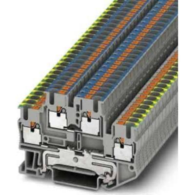 Phoenix Contact 3210981 Aardklem 2-etages 5.2 mm Snelaansluiting Grijs 50 stuk(s)