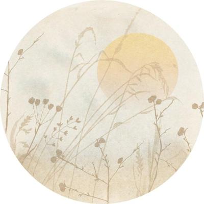 Komar Le Jardin; Komar Dots Behangcirkel Roseau - D1-099