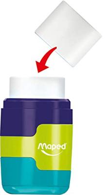 Maped potloodslijper + gom Connect Soft Touch, op blister