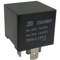 Tianbo Electronics TRV4 L-12V-Z Auto-relais 12 V/DC 1x wisselcontact - thumbnail