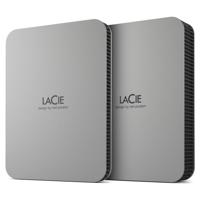 LaCie Mobile Drive 2TB v2 USB-C Moon Silver w/Rescue - thumbnail