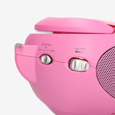 Draagbare FM-radio met CD Pink